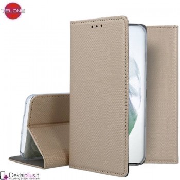 Telone atverčiamas dėklas - auksinės spalvos (Samsung Galaxy S25 Ultra) Telone atverčiamas dėklas - auksinės spalvos (Samsung Galaxy S25 Ultra)